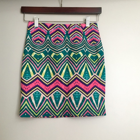 Awesome pink & green mini skirt from River Island - Picture 1 of 4